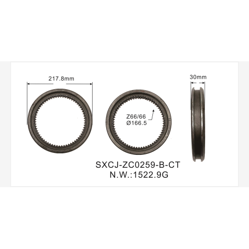 Pièces de vitesses de vitesses de transmission Synchronizer Ensemble OEM 945 262 2723 pour le manchon de vitesse ZAF 945 262 0423 / M